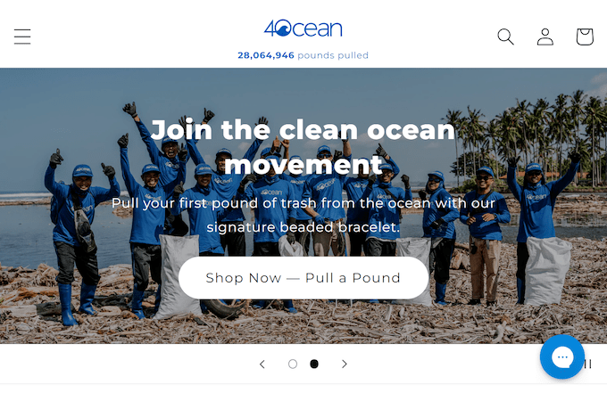 4ocean home page