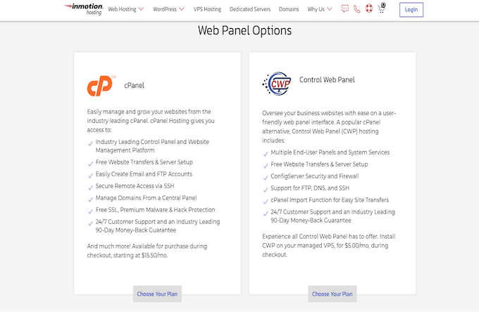 Descriptions for the various VPS management interfaces. 