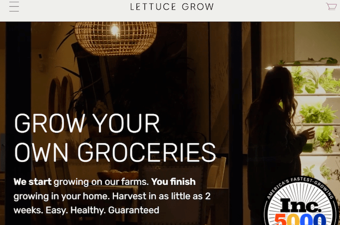 Lettuce Grow Homepage