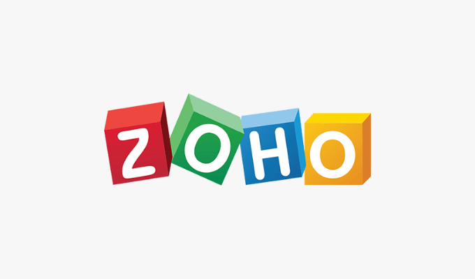 Zoho brand logo.