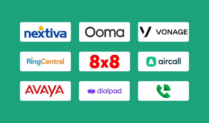 Logos for Best Business Phone Service. 