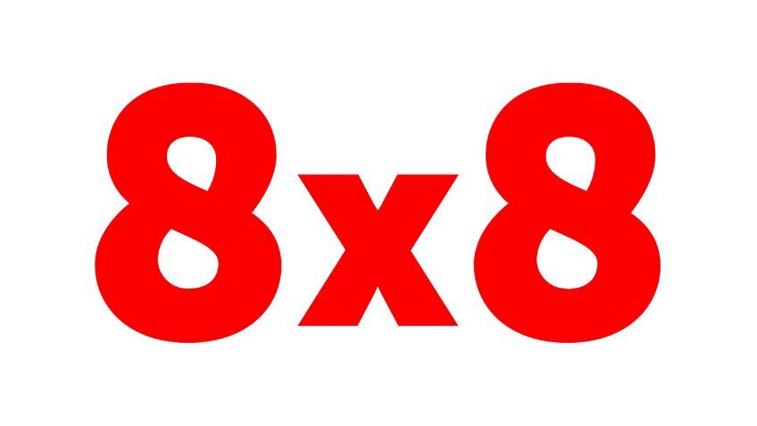8x8 company logo.