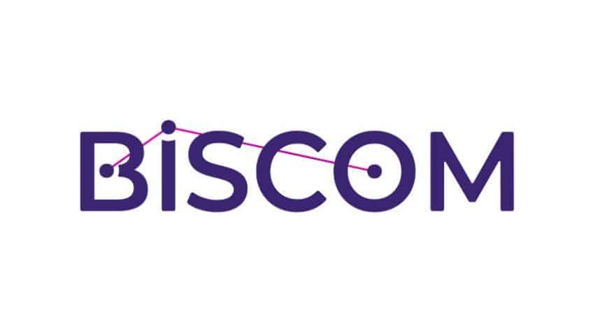 Biscom company logo.
