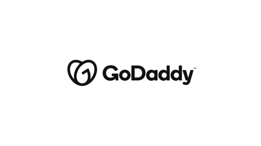 GoDaddy logo.