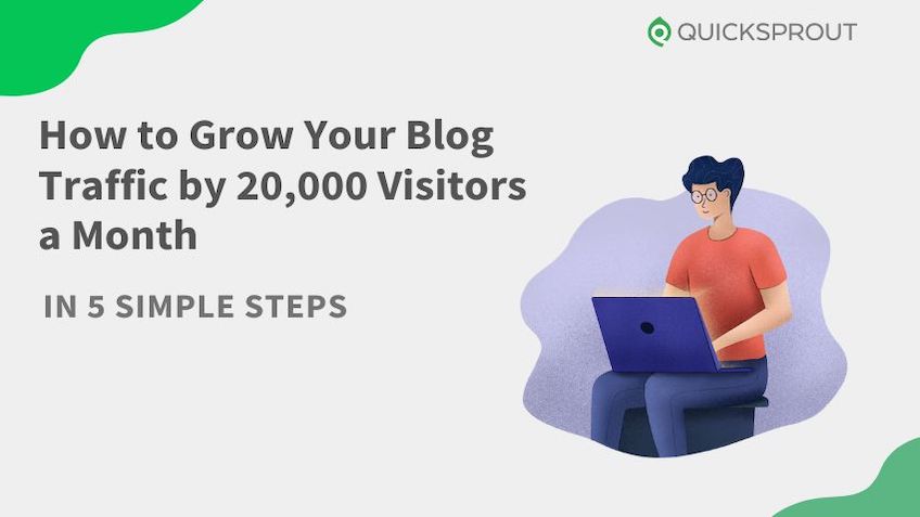 How To Grow Your Blog Traffic by 20,000 Visitors a Month in 5 Simple Steps. 
