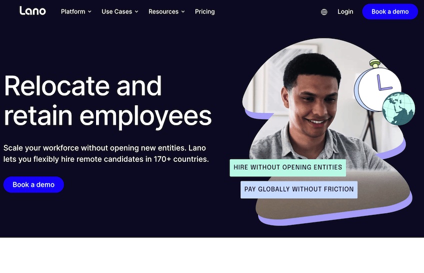 Lano relocate and retain employees landing page