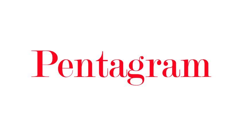 Pentagram company logo.