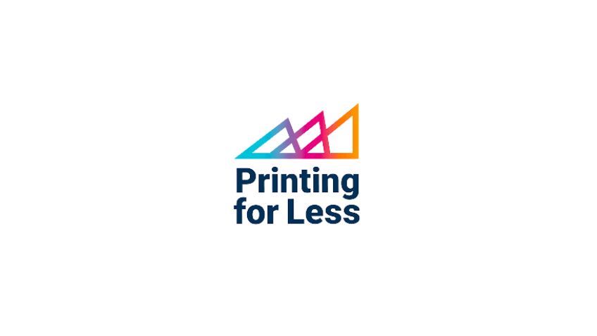 Printing for Less company logo.