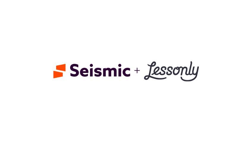 Seismic and Lessonly logo