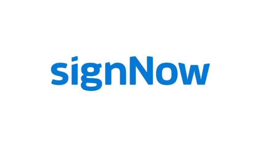 signNow company logo.