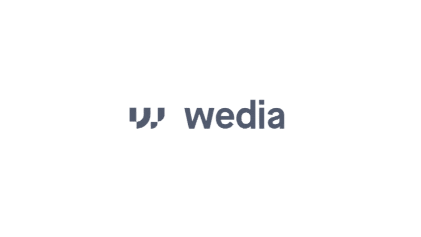 Wedia company logo.