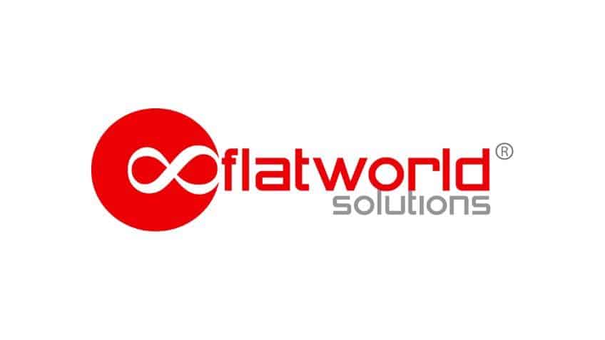 Flatworld Solutions logo.