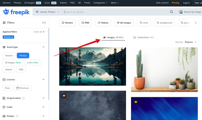 Selection of images that Freepik has in their collection.