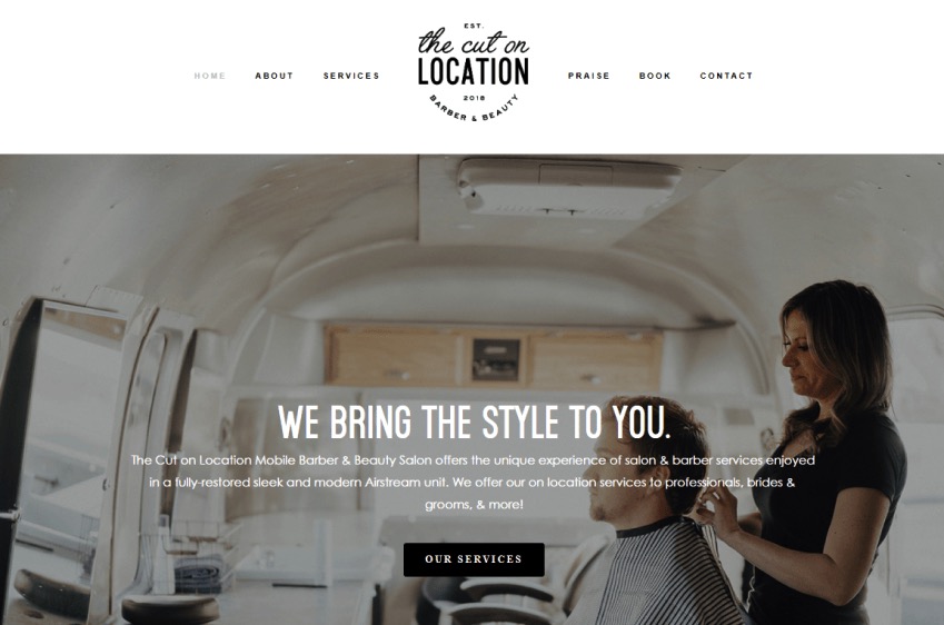 The Cut on Location home page.