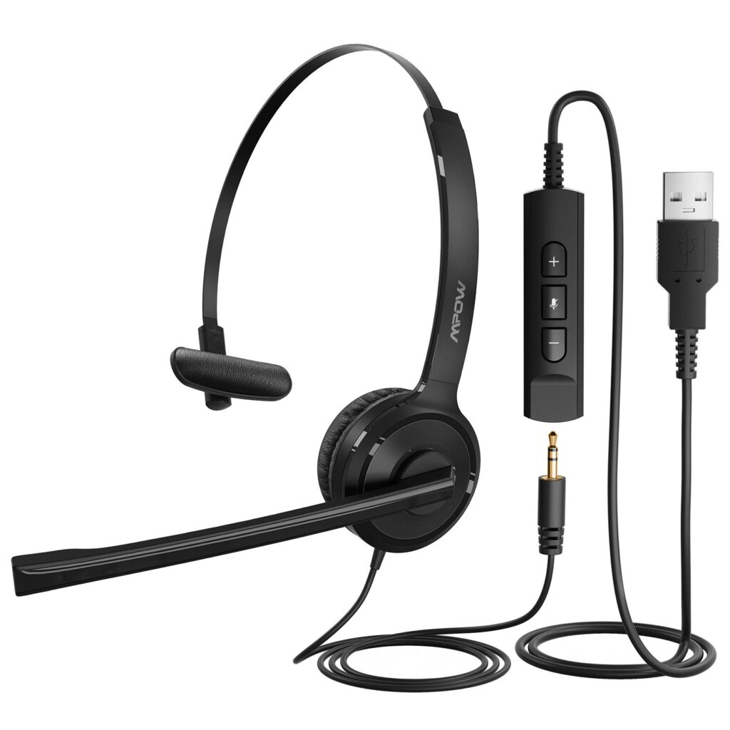 Mpow 2.5mm phone headset example.