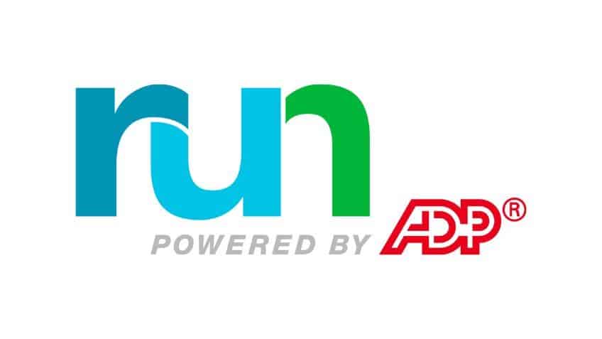 RUN Powered by ADP logo.