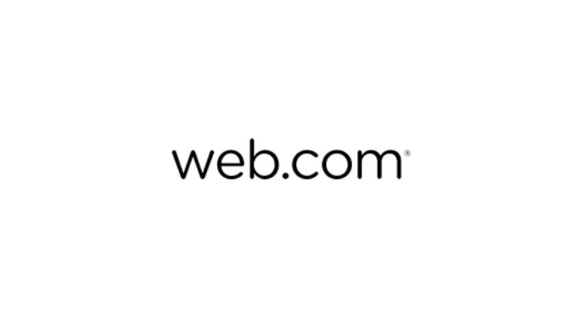 Web.com logo on a white background. Clicking the image will take you to Web.com's website. 