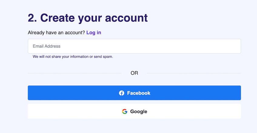Hostinger.com create your account.