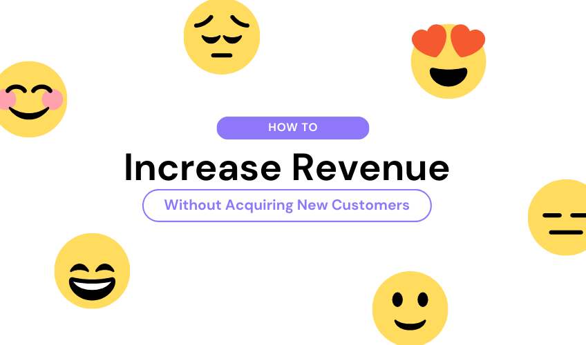 Blog header image for an article about increasing revenue without acquiring new customers. 