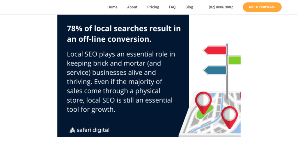 Infographic of local mobile searches that lead to a conversion. 