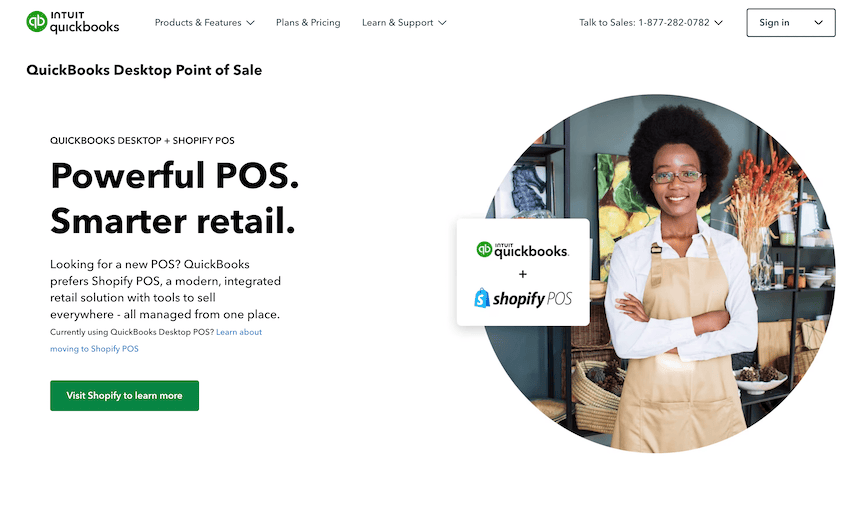 QuickBooks POS landing page