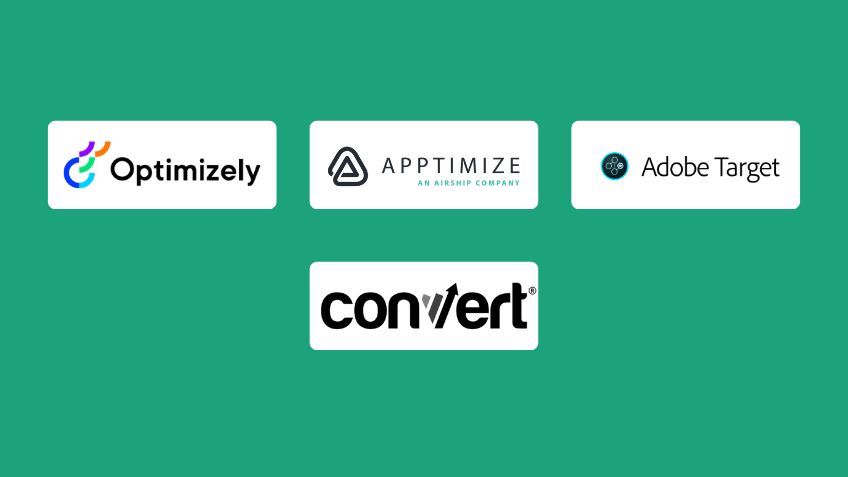 Best A/B Testing Tools company logos.