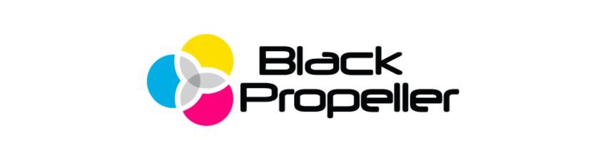 Black Propeller logo. 