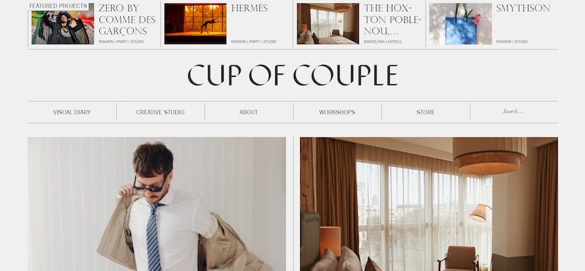 Cup of Couple homepage screenshot.