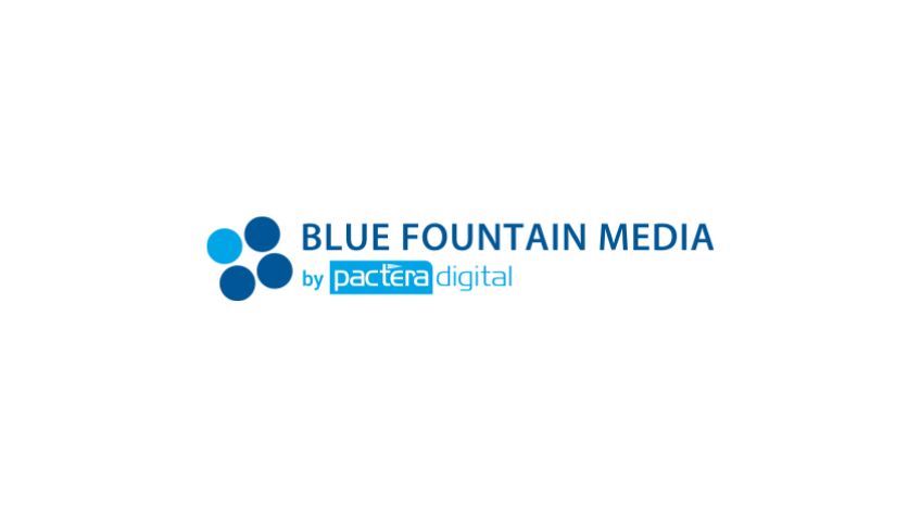 Blue Fountain Media logo. 