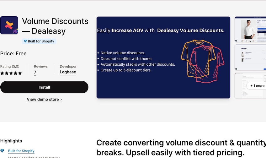 Dealeasy app install page. 