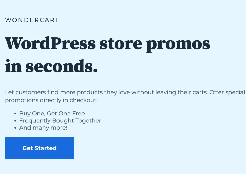 Bluehost's wondercart gives you features to sell more products