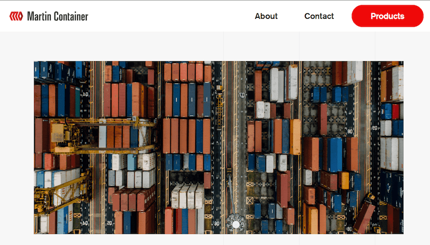Martin Container homepage
