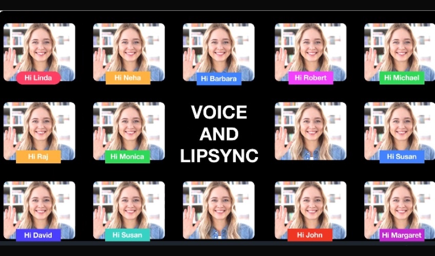 Voice and lipsync video previews.