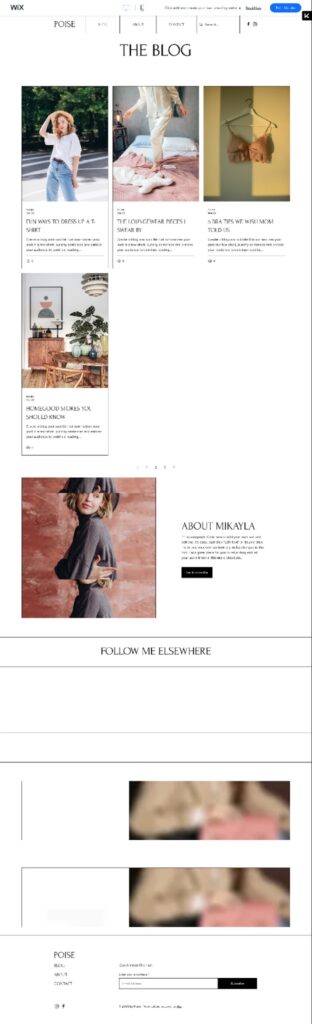 Fashion Blog template.