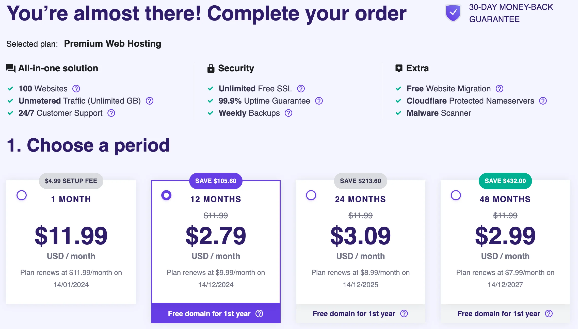 Hostinger pricing with the QuickSprout discount applied and alternative plans and pricing