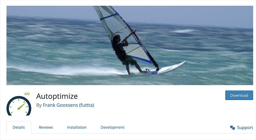Autoptimize download page. 