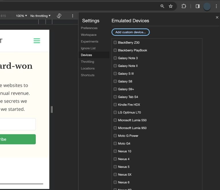 How to View Your Website on Mobile in 30 Seconds or Less