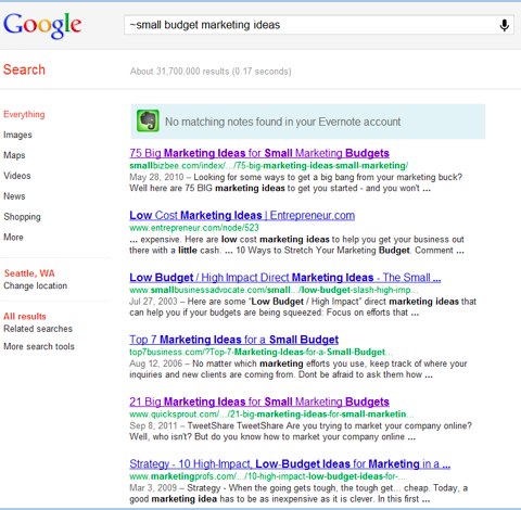 google synonyms