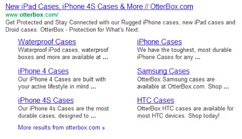 google product serps
