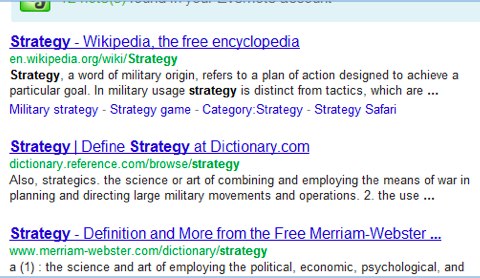 strategy